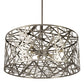 Meyda Lighting Bird's Nest 182460 54" 8-Light Nickel Pendant Light