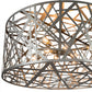 Meyda Lighting Bird's Nest 182460 54" 8-Light Nickel Pendant Light