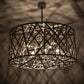 Meyda Lighting Bird's Nest 54" 8-Light Nickel Pendant Light