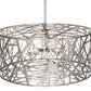 Meyda Lighting Bird's Nest 54" 8-Light Nickel Pendant Light