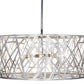 Meyda Lighting Bird's Nest 54" 8-Light Nickel Pendant Light