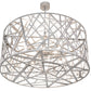 Meyda Lighting Bird's Nest 54" 8-Light Nickel Pendant Light