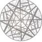 Meyda Lighting Bird's Nest 54" 8-Light Nickel Pendant Light