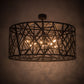 Meyda Lighting Bird's Nest 54" 8-Light Oil Rubbed Bronze Semi-flush Mount Light