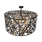 Meyda Lighting Bird's Nest 54" 8-Light Oil Rubbed Bronze Semi-flush Mount Light