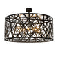 Meyda Lighting Bird's Nest 54" 8-Light Oil Rubbed Bronze Semi-flush Mount Light