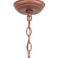 Meyda Lighting Black Bear 23" 2-Light Rust Pendant Light With Amber Mica Shade Glass