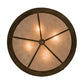 Meyda Lighting Black Bear 23" 4-Light Antique Copper Inverted Pendant Light With Silver Mica Shade Glass
