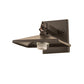 Meyda Lighting Black Bear 7" Timeless Bronze Hanging Wall Sconce With Amber Mica Shade Glass