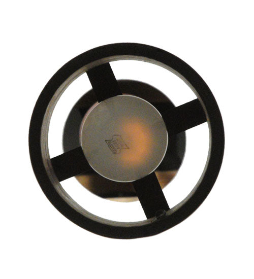 Meyda Lighting Black Dog 5" Wrought Iron On Rust Mini Pendant Light With Silver Mica Shade Glass