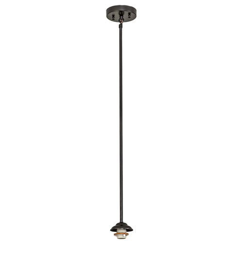 Meyda Lighting Blanco Swirl 18" Craftsman Brown Pendant Light With White Shade Glass
