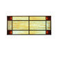 Meyda Lighting Blaze 54" 3-Light Antique Rust Island Flush Mount Light With Maduro & Travertine Idalight Shade Glass