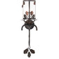 Meyda Lighting Blue Oak 7" Hanna Copper & Cimarron Bronze Wall Sconce With Frosted Seeded Shade Glass