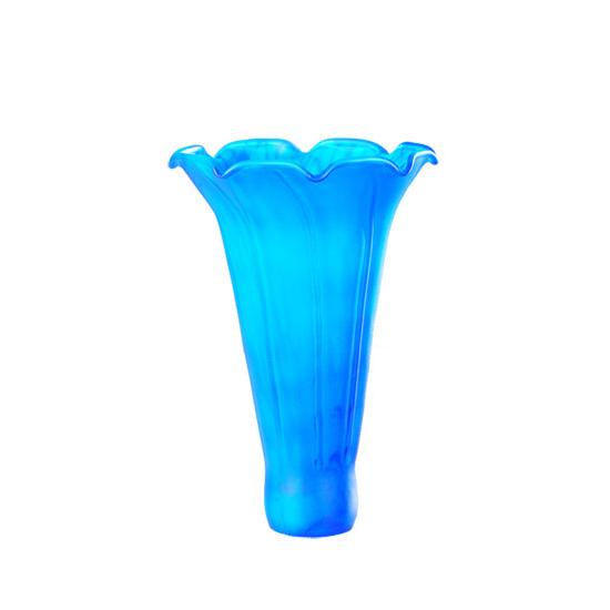 Meyda Lighting Blue Pond Lily 3" Blue Shade Glass