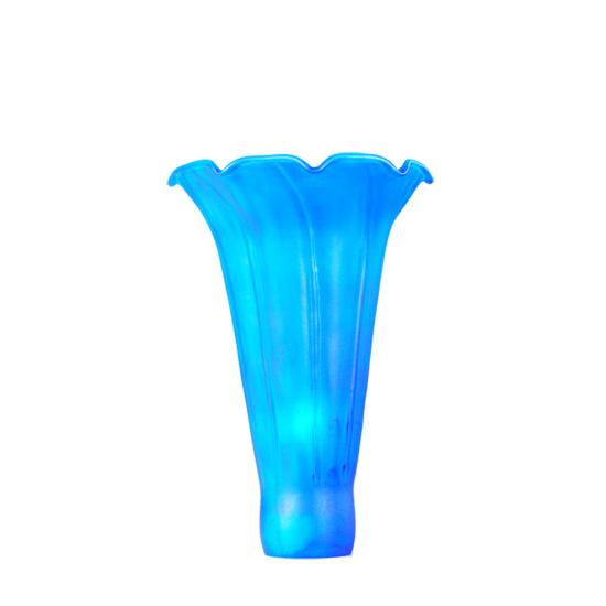 Meyda Lighting Blue Pond Lily 3" Blue Shade Glass