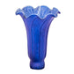 Meyda Lighting Blue Pond Lily 4" Blue Shade Glass