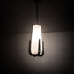 Meyda Lighting Blumenklaue 8"W x 30"H Brushed Nickel Mini Pendant Light With White Shade Glass