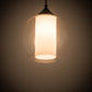 Meyda Lighting Bola 10" Craftsman Brown Pendant Light With Clear & White Shade Glass