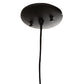 Meyda Lighting Bola 10" Flat Black Pendant Light With Clear Shade Glass