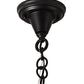 Meyda Lighting Bola 10" Solar Black Diamant Pendant Light With Clear Globe Shade Glass