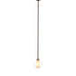 Meyda Lighting Bola 10" Tyler Bronze Cilindro Pendant Light With Clear Glass & Shara Taupe Idalight Shade