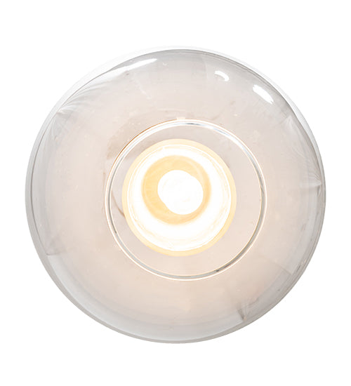 Meyda Lighting Bola 10" Tyler Bronze Cilindro Pendant Light With Clear Glass & Shara Taupe Idalight Shade