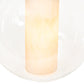 Meyda Lighting Bola 10" Tyler Bronze Cilindro Pendant Light With Clear Glass & Shara Taupe Idalight Shade
