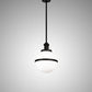 Meyda Lighting Bola 12" Black Textured Equator Pendant Light With White Statuario Idalight Shade