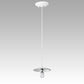Meyda Lighting Bola 12" Gloss White Pendant Light With White Shade Glass