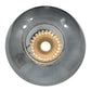Meyda Lighting Bola 12" Sparkle Silver Crystal Pendant Light With Smoke and Clear Shade Glass