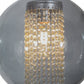 Meyda Lighting Bola 12" Sparkle Silver Crystal Pendant Light With Smoke and Clear Shade Glass