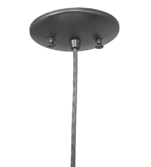 Meyda Lighting Bola 14" Pewter Pendant Light With White Opal Shade Glass