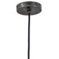 Meyda Lighting Bola 15" Black Nickel Pendant Light With Clear Glass Orb Shade Glass