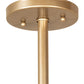 Meyda Lighting Bola 17" Champagne Metallic Equator Pendant Light With White Statuario Idalight Shade
