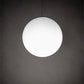Meyda Lighting Bola 18" 3-Light White Pendant Light With White Statuario Idalight Shade