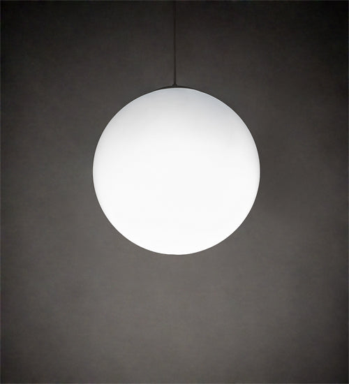 Meyda Lighting Bola 18" 3-Light White Pendant Light With White Statuario Idalight Shade