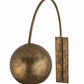 Meyda Lighting Bola 18" Gold Swing Arm Wall Sconce
