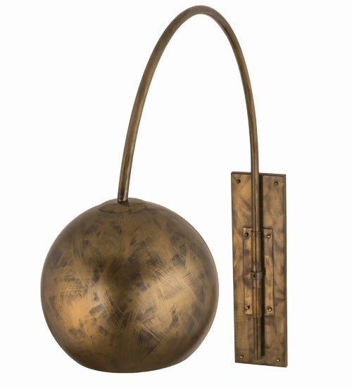 Meyda Lighting Bola 18" Gold Swing Arm Wall Sconce