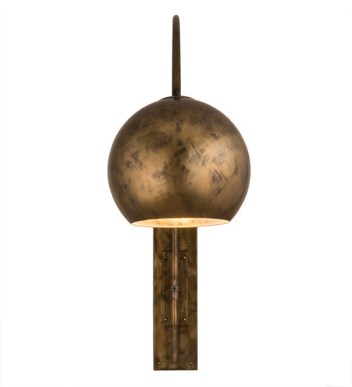Meyda Lighting Bola 18" Gold Swing Arm Wall Sconce
