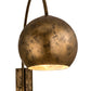 Meyda Lighting Bola 18" Gold Swing Arm Wall Sconce