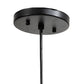 Meyda Lighting Bola 18" Textured Black Pendant Light With Clear Crystal Idalight Shade