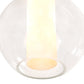 Meyda Lighting Bola 18" Tyler Bronze Cilindro Pendant Light With Clear Glass & Shara Taupe Idalight Shade