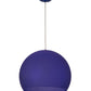Meyda Lighting Bola 20" Blue Pendant Light With Blue Idalight Shade Glass