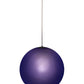 Meyda Lighting Bola 20" Blue Pendant Light With Blue Idalight Shade Glass