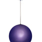 Meyda Lighting Bola 20" Blue Pendant Light With Blue Idalight Shade Glass