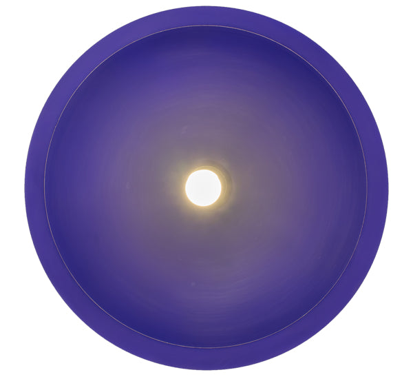 Meyda Lighting Bola 20" Blue Pendant Light With Blue Idalight Shade Glass