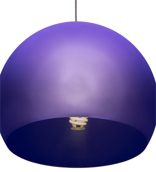 Meyda Lighting Bola 20" Blue Pendant Light With Blue Idalight Shade Glass