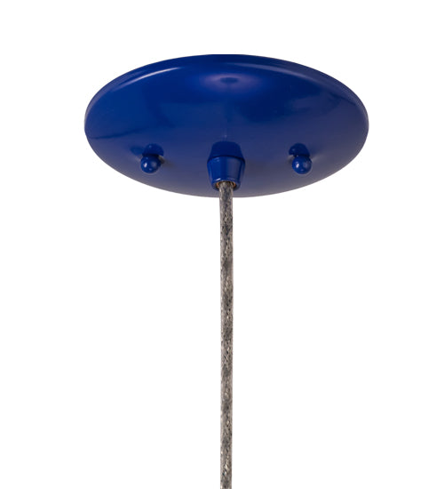 Meyda Lighting Bola 20" Blue Pendant Light With Blue Idalight Shade Glass