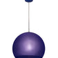 Meyda Lighting Bola 20" Blue Pendant Light With Blue Idalight Shade Glass