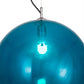Meyda Lighting Bola 20" Chrome Play Pendant Light With Blue Shade Glass